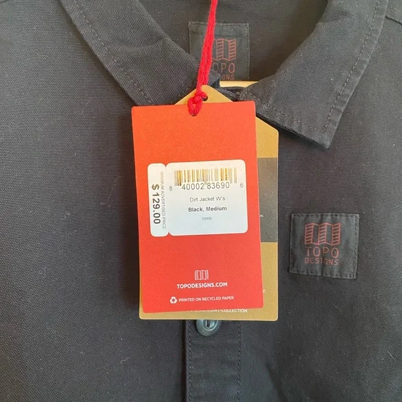 Topo Designs Black Dirt Jacket NWT - Picture 6 of 14